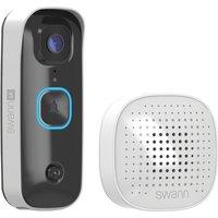 SWANN SWIFI-4KBUDDY-EU Video Doorbell and Chime - Wired / Battery, Black,White