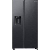 SAMSUNG SpaceMax RS64DG53R3B1EU American-Style Smart Fridge Freezer - Black, Black