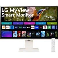 32"-38" LG MyView 32SR83U-W.AEK 31.5" Smart 4K Ultra HD HDR IPS Monitor (No Aerial) - White, White