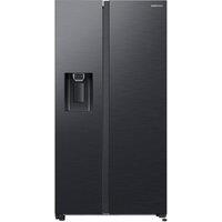 SAMSUNG SpaceMax RS65DG54M3B1EU American-Style Smart Fridge Freezer - Black, Black