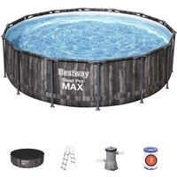 BESTWAY Steel Pro Max BW5614ZGB Round Swimming Pool - Grey