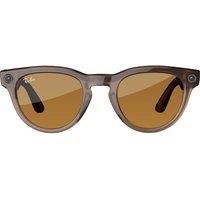 RAY-BAN Meta Headliner (Standard) Smart Glasses - Shiny Stone Transparent, Yellow