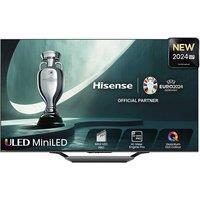 65" HISENSE 65U7NQTUK Smart 4K Ultra HD HDR Mini LED TV with Amazon Alexa, Black