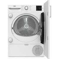 Beko B300 Series NTIKP71131 Integrated 7 kg Heat Pump Tumble Dryer - White, White