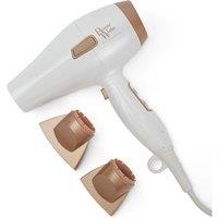 BEAUTY WORKS EL-HAIRDRYERBLDC-BRUSH Hair Dryer - Gold & White, White,Gold