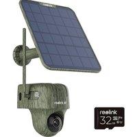 REOLINK Go Ranger Pan-Tilt 4K Ultra HD 4G Outdoor Wildlife Security Camera Kit with 32 GB card - Green, Green