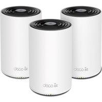 TP-LINK Deco XE75 Whole Home WiFi System - Triple Pack, White