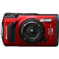 OM SYSTEM Tough TG-7 Digital Camera - Red, Red
