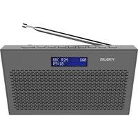MAJORITY Histon Portable DAB? Radio - Charcoal, Silver/Grey