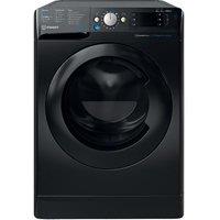 INDESIT Innex Steam Push&Go BDE 96436 KV UK 9 kg Washer Dryer - Black, Black