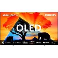 65" PHILIPS Ambilight 55OLED759/12 Smart 4K Ultra HD HDR OLED TV, Silver/Grey,Black