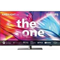 50" PHILIPS The One Ambilight 50PUS8949/12 Smart 4K Ultra HD HDR LED TV, Silver/Grey