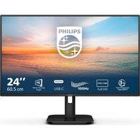 PHILIPS 24E1N1300A Full HD 24" IPS Monitor - Black, Black