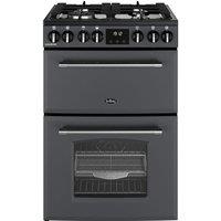 BELLING MRA FARMHOUSE 60DF ANT Dual Fuel Range Cooker - Anthracite & Chrome, Black,Silver/Grey