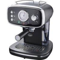 QUEST 36569 Retro Coffee Machine - Black, Black