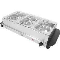 QUEST Electric Buffet Server & Warming Tray - Silver