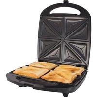 Quest 35990 Sandwich Toaster - Black & Silver