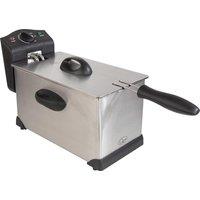 QUEST 35140 Deep Fryer - Black & Silver, Black,Silver/Grey