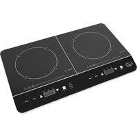 QUEST 35840 Double Electric Induction Hot Plate - Black, Black