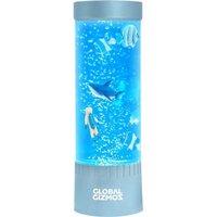 GLOBAL GIZMOS Scuba Diver Bubble Lamp - Metallic Blue