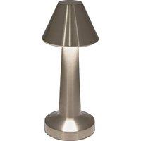 GLOBAL GIZMOS 66369 Rechargeable LED Table Lamp - Brass Effect