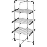 BLACK DECKER 63091 3-Tier Heated Clothes Airer with Cover & Wheels