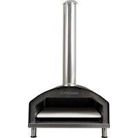 STATESMAN SKPO0W13SS Wood Pellet Pizza Oven - Black & Silver