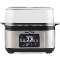 SALTER EK6153 3-In-1 Digital Egg Cooker - Black & Stainless Steel, Stainless Steel