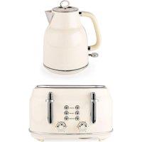 SALTER COMBO-9352 Retro Jug Kettle & 4-Slice Toaster Bundle - Cream, Cream