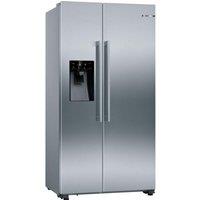 BOSCH Series 6 KAD93AIERG American-Style Fridge Freezer - Brushed Steel, Brushed Steel