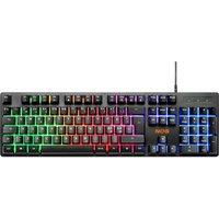 NOS K-100 Gaming Keyboard - Black, Black