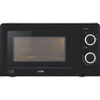 LOGIK LMB24 Compact Solo Microwave - Black, Black