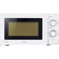 LOGIK LMW24 Compact Solo Microwave - White, White