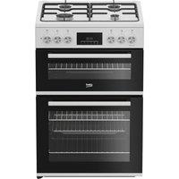 BEKO FDD6231W 60 cm Dual Fuel Cooker - White, White