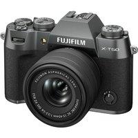 FUJIFILM X-T50 Mirrorless Camera with FUJINON XC 15-45 mm f/3.5-5.6 OIS PZ Lens - Charcoal Silver, Silver/Grey