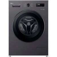 LG X10 Series Direct Drive F4X1009NMK WiFi-enabled 9 kg 1400 Spin Washing Machine - Slate Grey, Silver/Grey