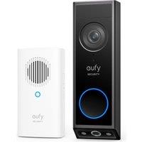 EUFY E340 2K Dual Video Doorbell with Chime, Black