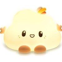 GROOV-E Cuties Olly Cloud Kids Night Light - Multicolour, Yellow