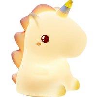 GROOV-E Cuties Rainbow Unicorn Kids Night Light - Multicolour, White
