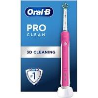 ORAL B Pro Clean Cross Action Electric Toothbrush - Pink, Pink