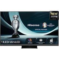 55" HISENSE 55U86KQTUK Smart 4K Ultra HD HDR Mini LED TV with Amazon Alexa, Black