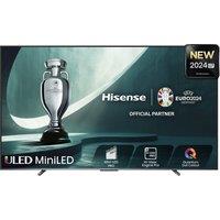 HISENSE 100U7NQTUK 100" Smart 4K Ultra HD HDR Mini LED TV with Amazon Alexa, Black