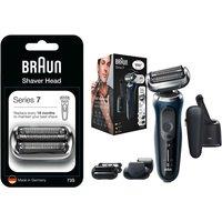 Braun Series 7 70-N7200CC Wet & Dry Foil Shaver & 4-in-1 SmartCare Centre (Black) And Series 7 73S Electric Shaver Head Replacement (Silver) Bundle, Black