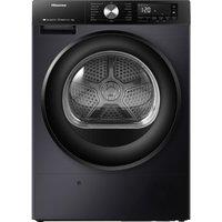 HISENSE 3S Series DH3S902BB3 WiFi-enabled 9 kg Heat Pump Tumble Dryer - Black, Black