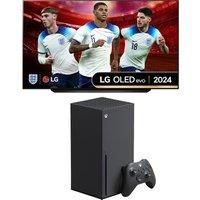 Lg OLED83C44LA 83" Smart 4K Ultra HD HDR OLED TV & Xbox Series X (1 TB) Bundle, Silver/Grey