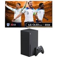 55" Lg OLED55G45LW Smart 4K Ultra HD HDR OLED TV with Wall Mount & Xbox Series X Bundle, Black