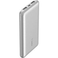 BELKIN 10000 mAh Portable Power Bank - Silver, Silver/Grey