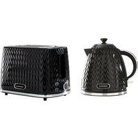 DAEWOO Argyle SDA1829GE Jug Kettle & 2-Slice Toaster Bundle - Black, Black
