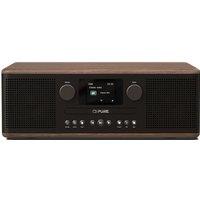 PURE Classic C-D6 DABﱓ Bluetooth Radio - Coffee Black & Walnut, Brown,Black