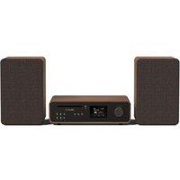 Pure Classic Stereo Traditional Hi-Fi System - Coffee black & Walnut, Brown,Black